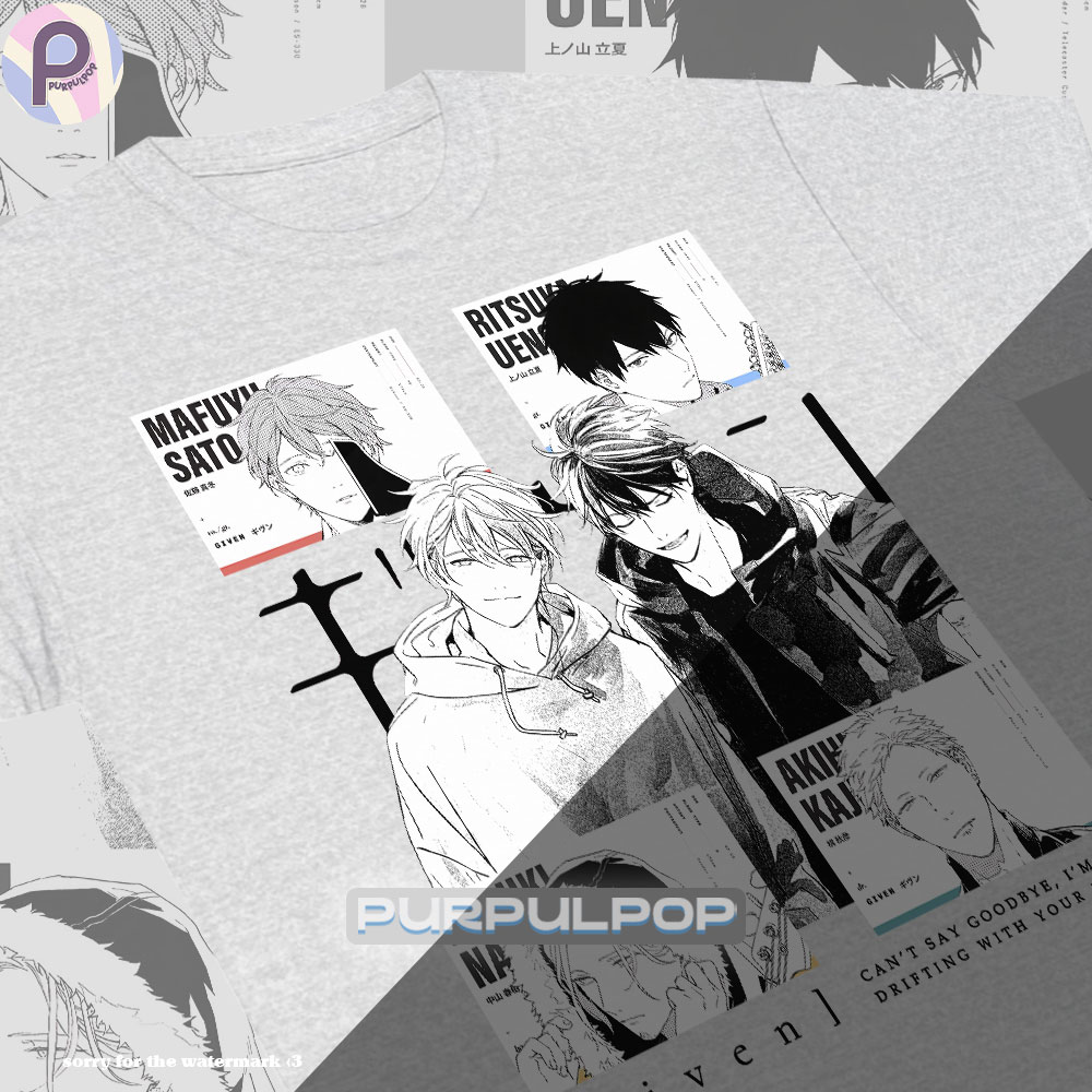 Given Ritsuka Mafuyu Haruki Akihiko Manga Shirt Given Ritsuka Mafuyu Haruki Akihiko Manga Shirt