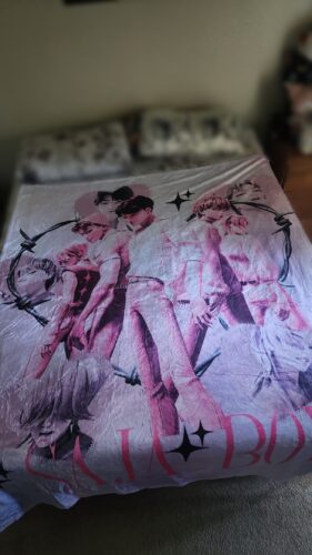 Saja Boys Kpop Demon Hunters Blanket photo review