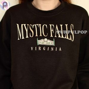 Mystic Fall Vampire Diaries Embroidered Shirt