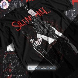 Retro Triangle Head Silent Hill Horror Movie Shirt