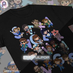 Stranger Things Chibi Character Shirt