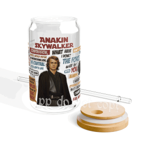 Anaki Skywalker Star Wars Glass Can