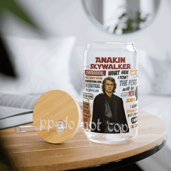 Anaki Skywalker Star Wars Glass Can