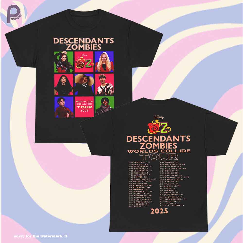 Descendants Zombies World Tour Summer Fes 2025 Shirt Descendants Zombies World Tour Summer Fes 2025 Shirt