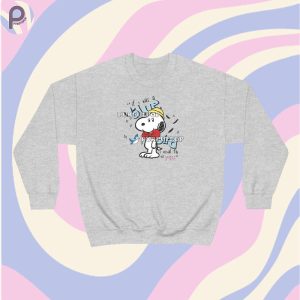 Snoopy Blue Bird SweatShirt Hoodie