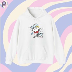 Snoopy Blue Bird SweatShirt Hoodie