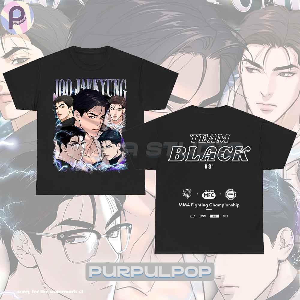 Joo Jaekyung Team Black Jinx Manhwa BL Shirt Joo Jaekyung Team Black Jinx Manhwa BL Shirt