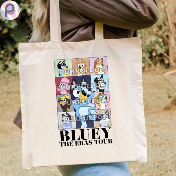 Bluey Eras Tour Tote Bag