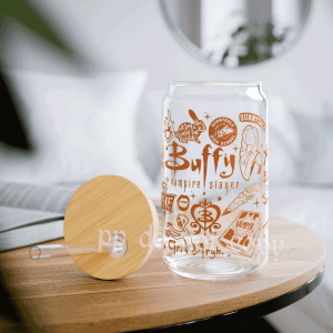 Buffy The Vampire Diaries Glass Can