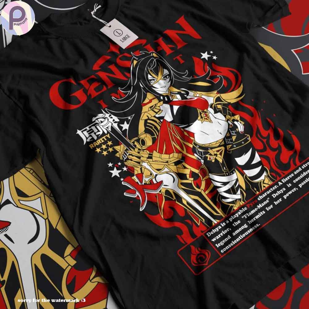 Dehya Genshin Impact Pyro Japan Gaming Shirt Dehya Genshin Impact Pyro Japan Gaming Shirt