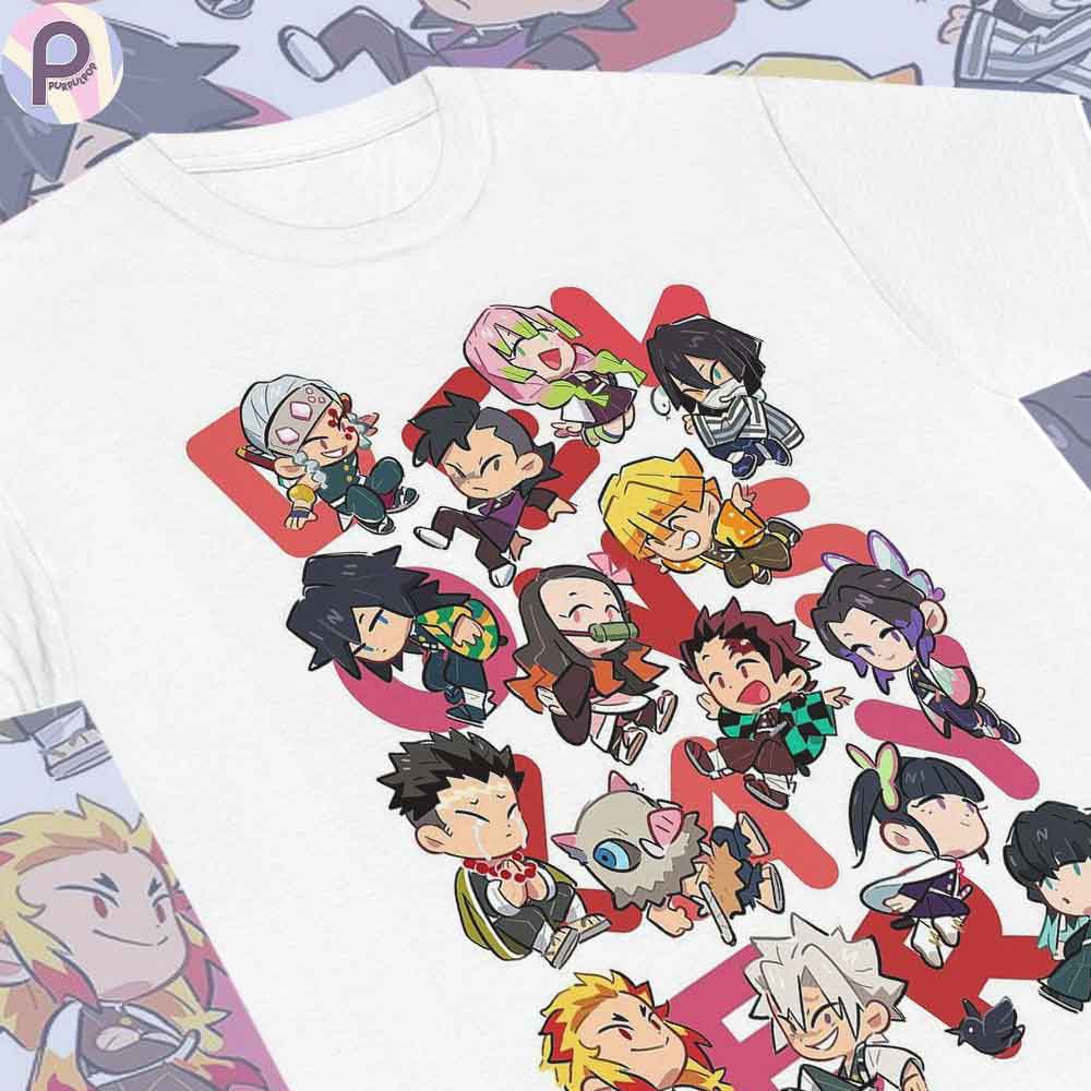 Demon Slayer Chibi Art KNY Anime Shirt Demon Slayer Chibi Art KNY Anime Shirt