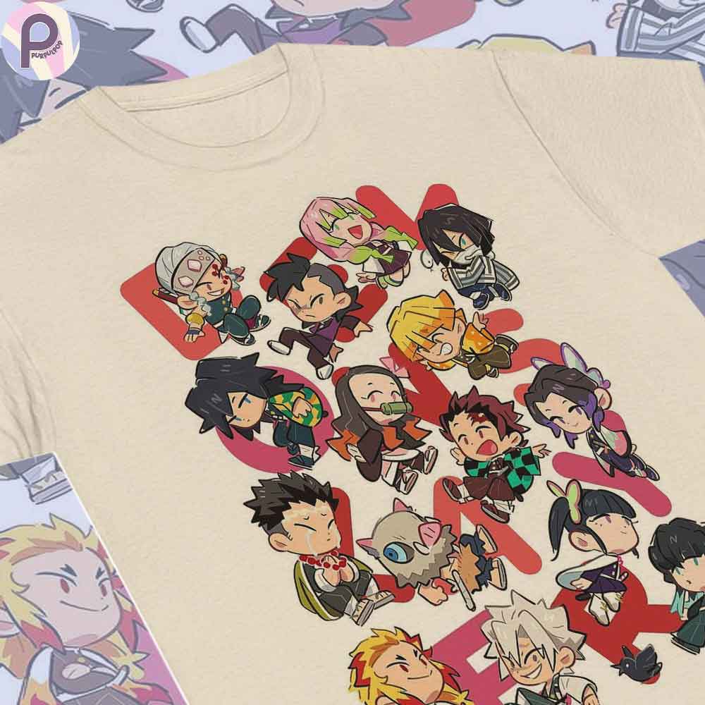 Demon Slayer Chibi Art KNY Anime Shirt Demon Slayer Chibi Art KNY Anime Shirt