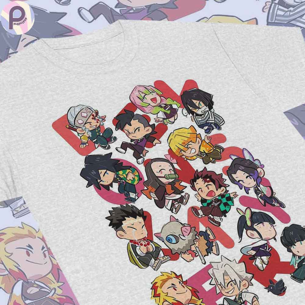 Demon Slayer Chibi Art KNY Anime Shirt Demon Slayer Chibi Art KNY Anime Shirt
