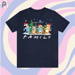 Bluey Family Christmas Shirt & Sweatshirt Hoodie