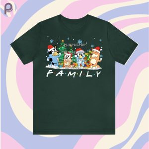Bluey Family Christmas Shirt & Sweatshirt Hoodie