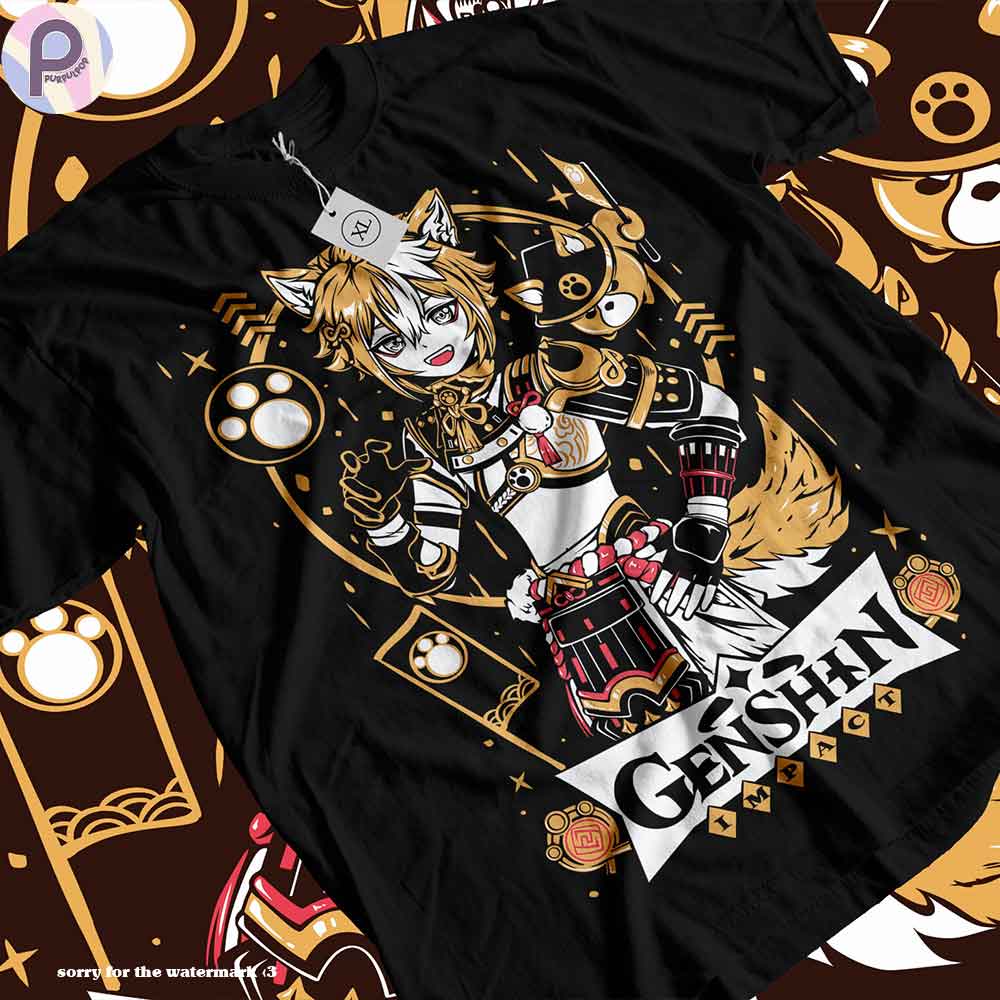 Gorou Genshin Impact Geo Japan Gaming Shirt Gorou Genshin Impact Geo Japan Gaming Shirt