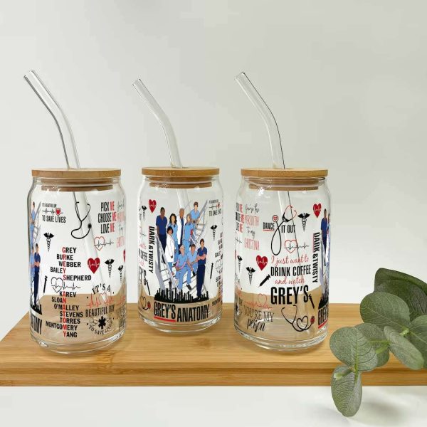 Grey’s Anatomy Movie Glass Can