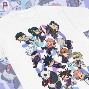 Jujutsu Kaisen Chibi Art JJK Anime Shirt
