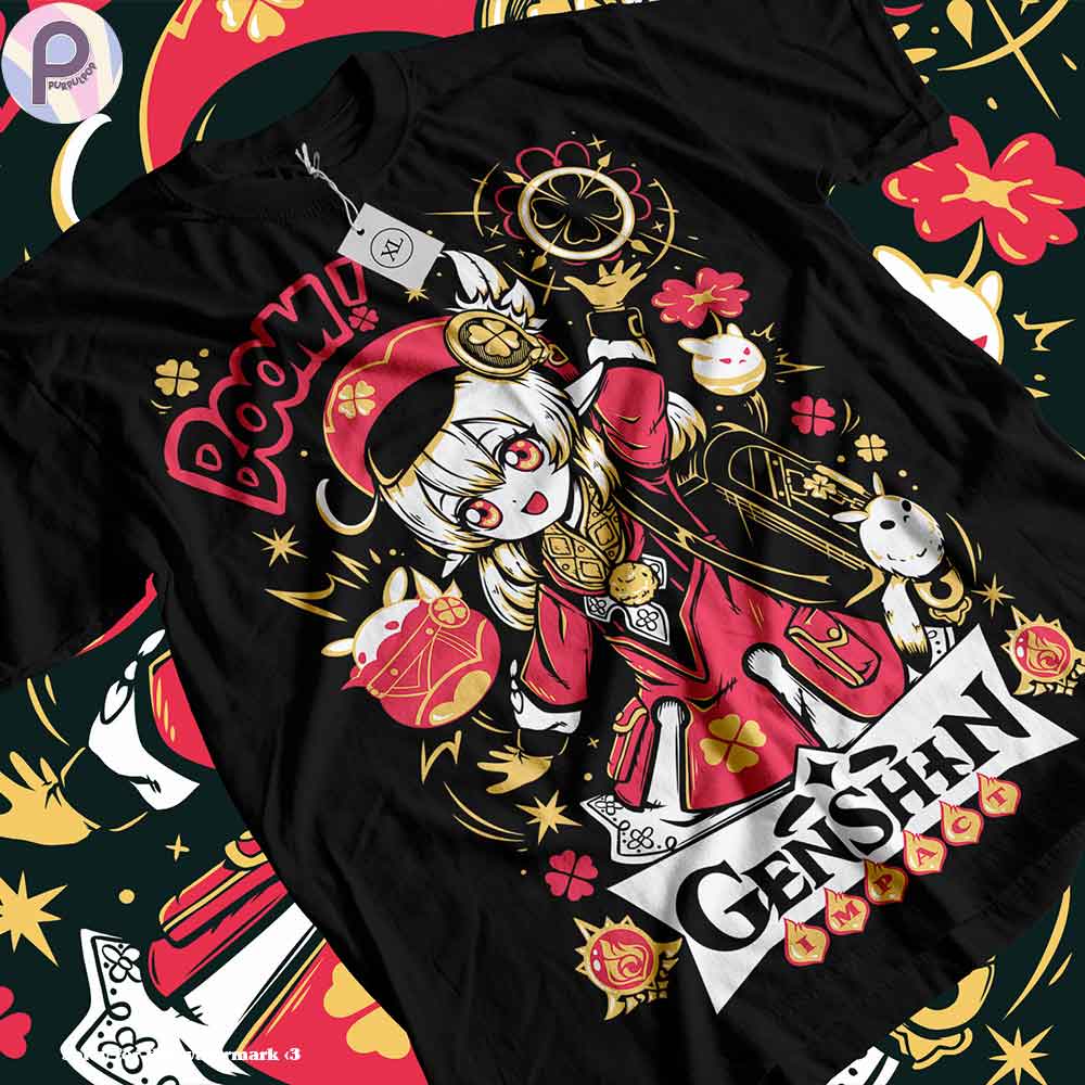 Klee Genshin Impact Pyro Japan Gaming Shirt Klee Genshin Impact Pyro Japan Gaming Shirt