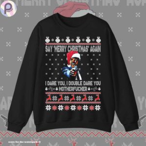 Pulp Fiction Samuel Jackson’s Merry Christmas Shirt