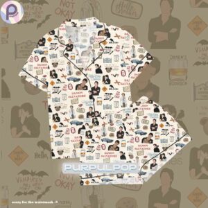 Damon Salvatore The Vampire Diaries Pajamas Set