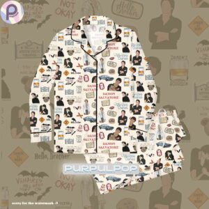 Damon Salvatore The Vampire Diaries Pajamas Set