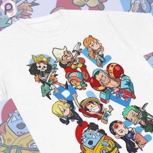 One Piece Chibi Art Straw Hat Anime Shirt