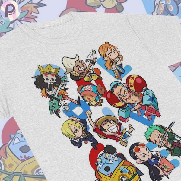 One Piece Chibi Art Straw Hat Anime Shirt