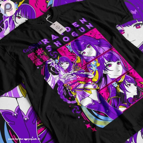 Raiden Shogun Genshin Impact Electro Japan Gaming Shirt