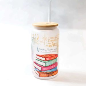 Sarah J Maas Books SJM Bookish Glass Can