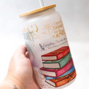 Sarah J Maas Books SJM Bookish Glass Can