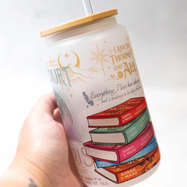 Sarah J Maas Books SJM Bookish Glass Can