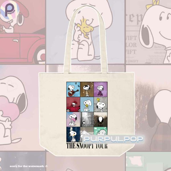 Snoopy Eras Tour TS12 Updated Tote Bag