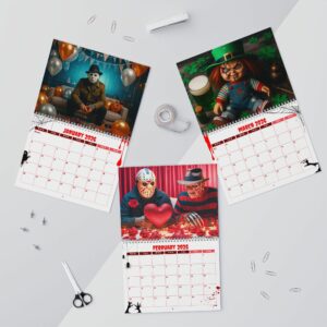Horror Movies Character 2026 2027 Calendar