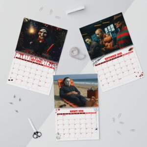 Horror Movies Character 2026 Calendar