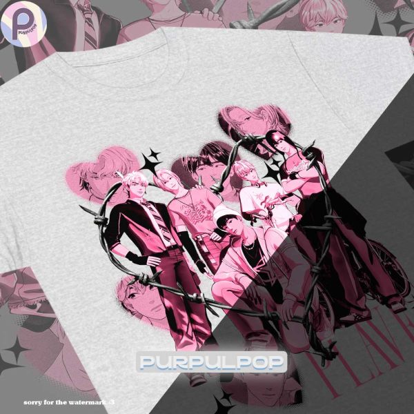 Plave Kpop Boy Group Heart Y2K Shirt