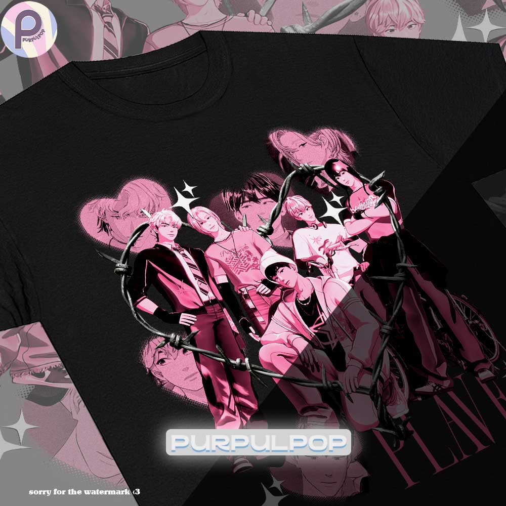 Plave Kpop Boy Group Heart Y2K Shirt Plave Kpop Boy Group Heart Y2K Shirt