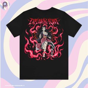 Nezuko Exploding Blood Demon Slayer Shirt