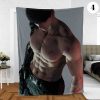 Caleb Abs Love and Deepspace Fleece Blanket