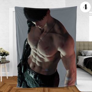 Caleb Abs Love and Deepspace Fleece Blanket