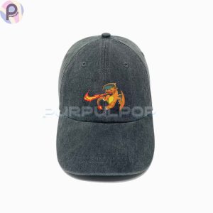 Pokemon Charizard Embroidered Washed Hat