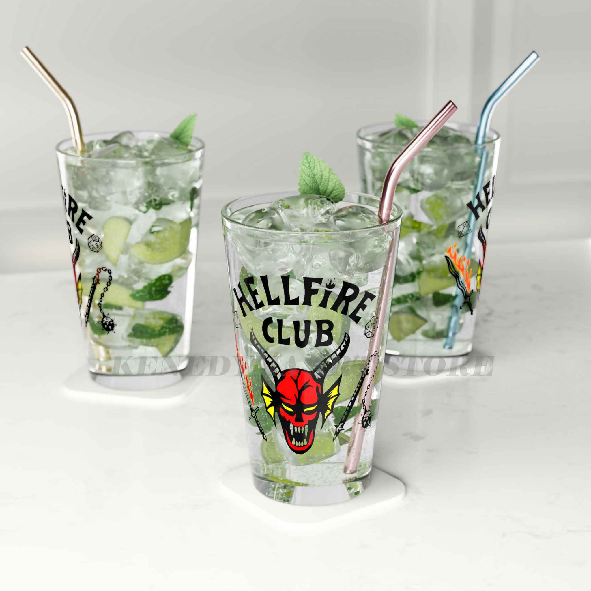 Stranger Things Hellfire Club Pint Glass Stranger Things Hellfire Club Pint Glass