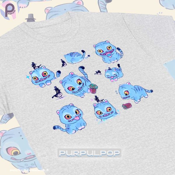 Cute Blue Tiger Kpop Demon Hunters Shirt