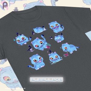 Cute Blue Tiger Kpop Demon Hunters Shirt