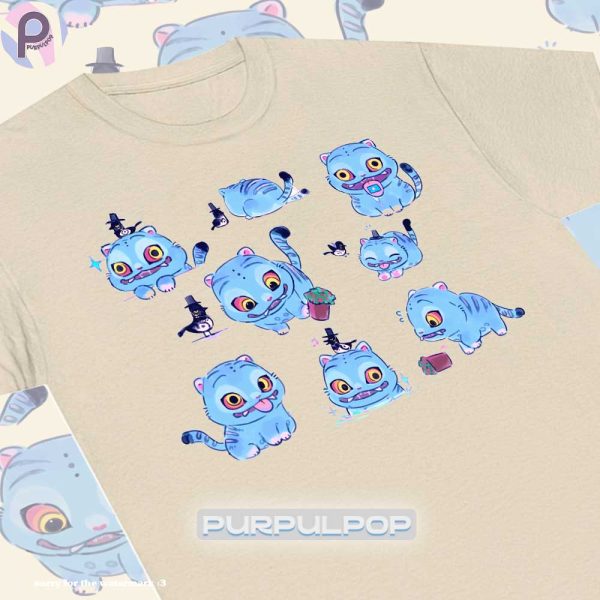 Cute Blue Tiger Kpop Demon Hunters Shirt