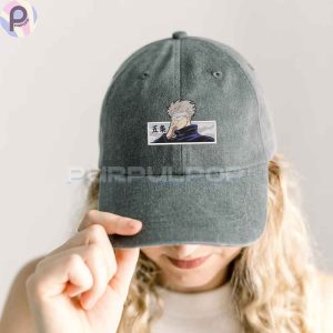 Gojo Satoru Jujutsu Kaisen Embroidered Washed Hat