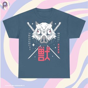 Inosuke Swords Demon Slayer Back Shirt