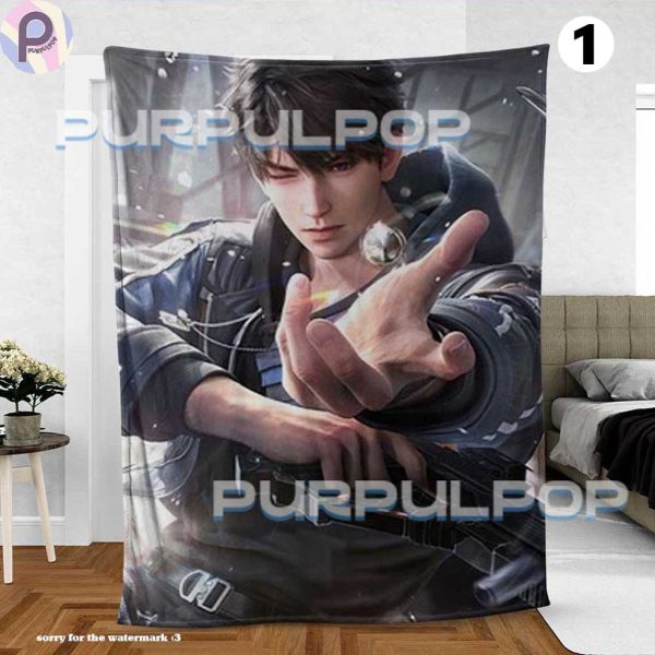 Caleb Love and Deepspace Fleece Blanket