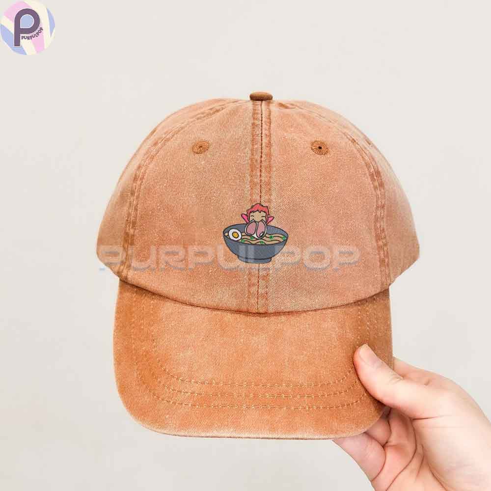 Ponyo Ghibli Embroidered Washed Hat Ponyo Ghibli Embroidered Washed Hat
