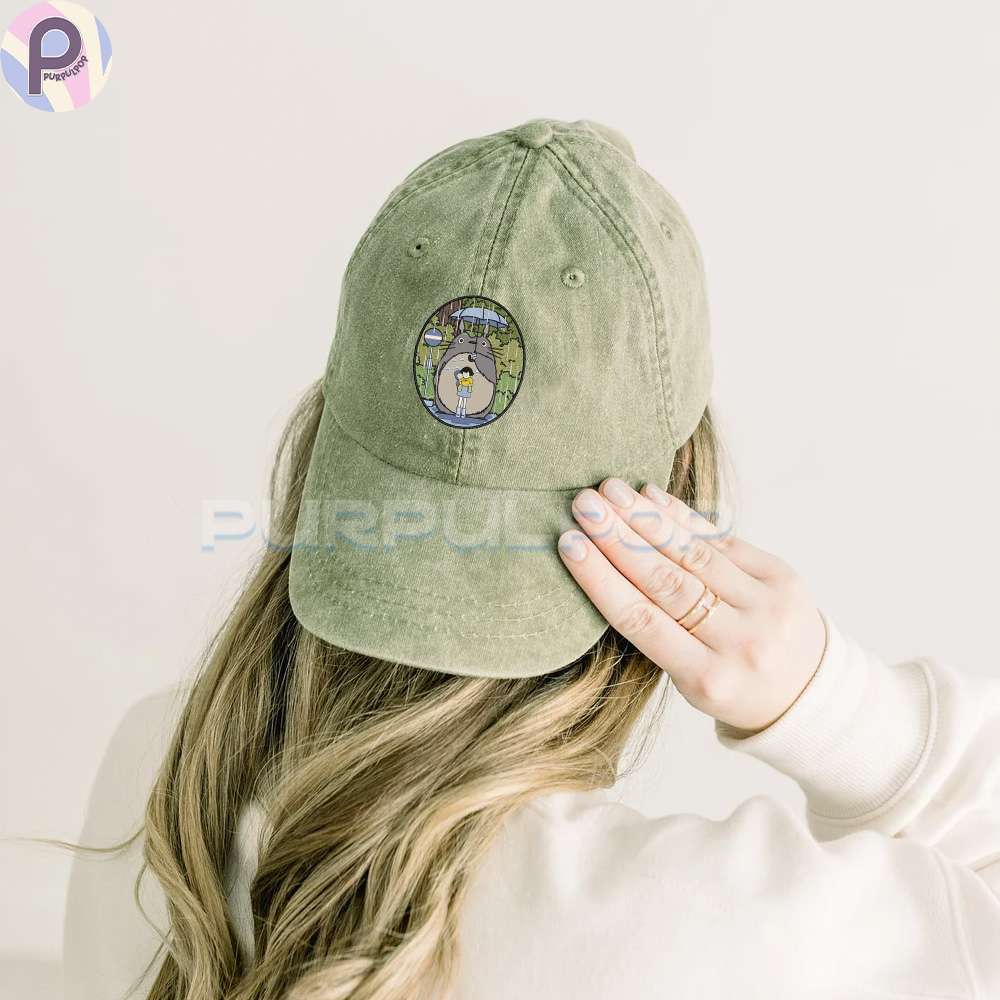My Neighbor Totoro Ghibli Embroidered Washed Hat My Neighbor Totoro Ghibli Embroidered Washed Hat